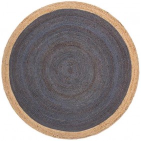 Natural Hand Braided Round Jute Rug (4x4 Feet)