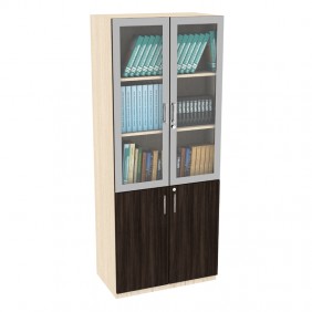 Symphony Two Door Full Height Glass Storage